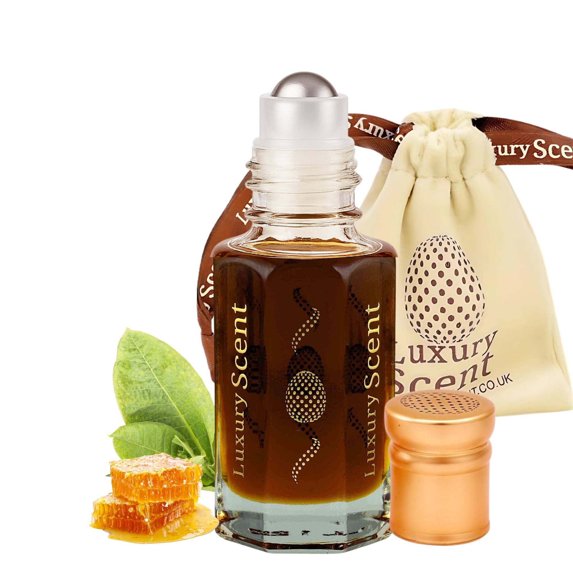 Perfume Oil Cambodi Cigar Roll On 3ml – Long Lasting Alcohol Free Arabian Attar – Premium Unisex Oud Tobacco Honey Fragrance with Smoky Woody Oriental Notes by Luxury Scent