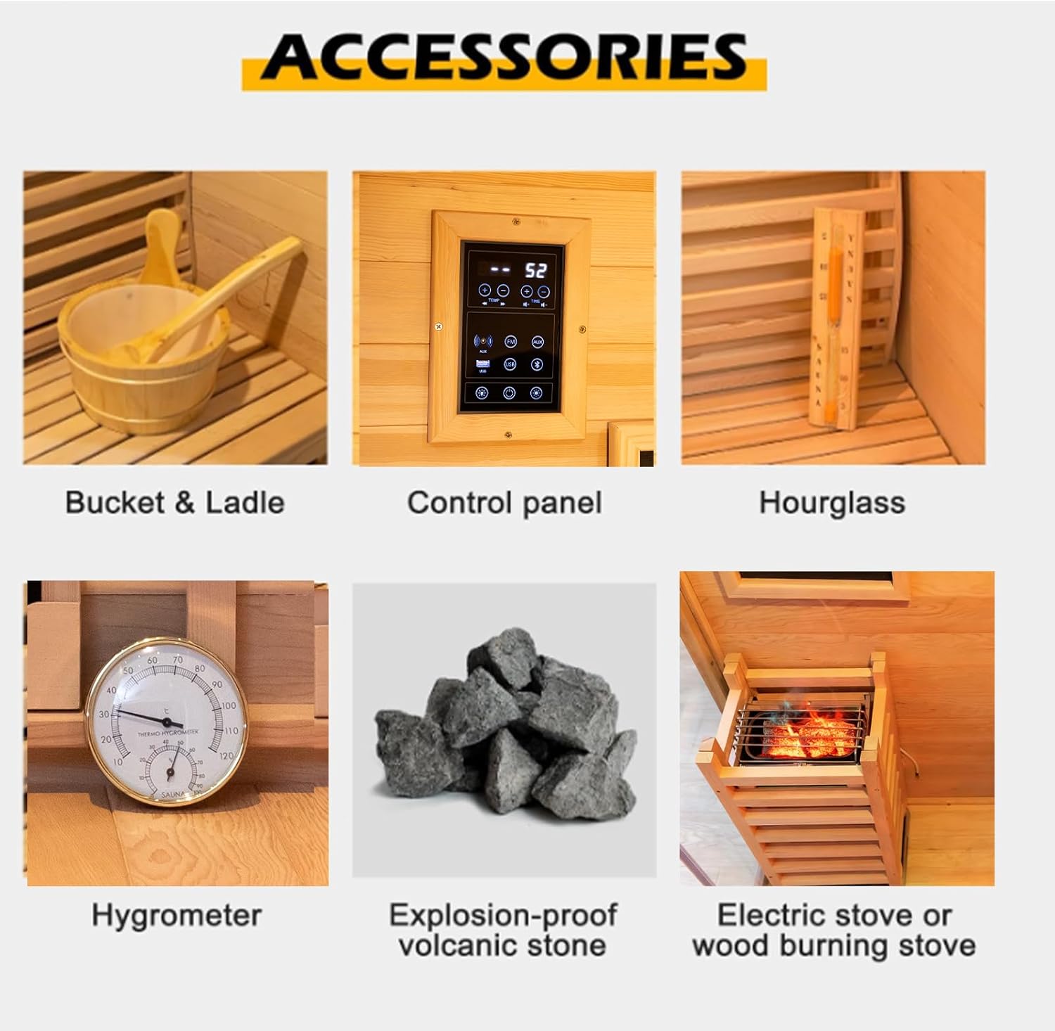 Dual System Sauna Room with Recliner, Luxurious Far Infrared & Steam Indoor Saunas, 1-2 Person Red Cedar Home Hybrid Sauna, 220V/3.5KW Harvia Electric Heater, Bluetooth spesker