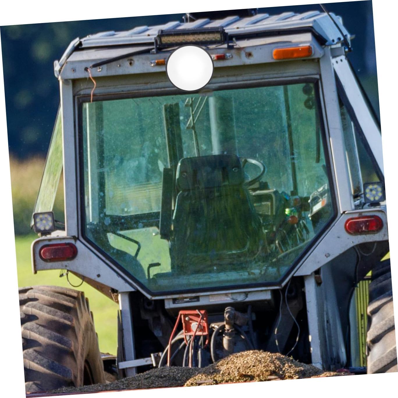 POPETPOP 2pcs Convex Rear View Mirror for Excavators and Tractors Enhanced Visibility and Safety for Heavy Equipment Optimized Downward View for Monitoring