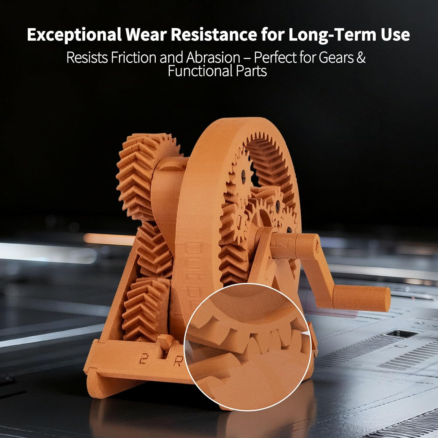 IEMAI Carbon Fiber PETG Filament 1.75mm Matte Orange 1KG, PETG-CF 3D Printer Filament with Dimensional Stability & Low Warpage, High Rigidity, Heat Resistant, Easy Print