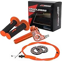 Vista 18 de JFG RACING Conjunto de Acelerador para Motocicleta, 7/8" 22mm Puños de Acelerador de Giro Rápido Con Cable de Acelerador Aleación de Aluminio