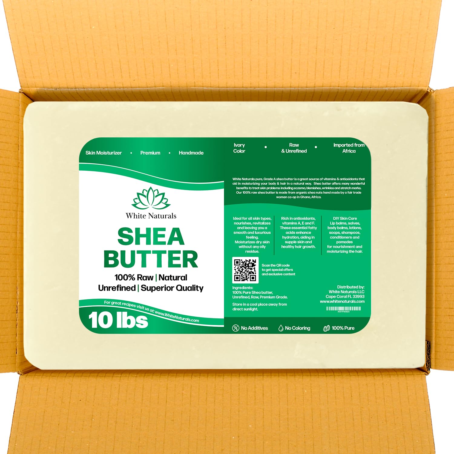 White Naturals Bulk Shea Butter...