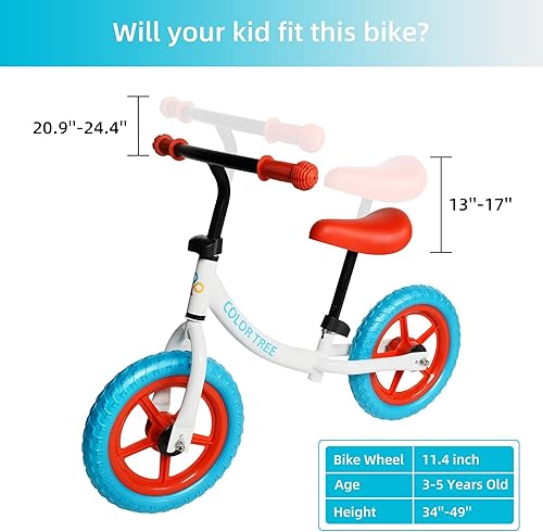 Miniatura 3 de Bicicleta de equilibrio para niños de 2 años, bicicleta ligera para niños pequeños con manillar y asiento ajustables, aprendizaje temprano,
