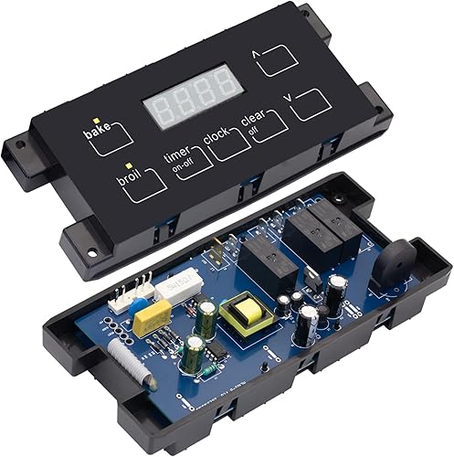 Placa de control del reloj de la estufa del horno - Sustituye directamente a Sears 5304518660 para FRIGIDAIRE 316455400 Horno de rango - Tablero azul