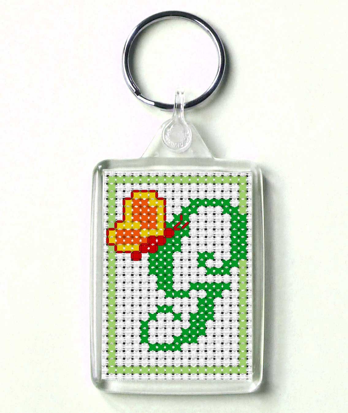 Daisy Hill Designs Alphabet Cross Stitch Key Ring Kit, Letter G