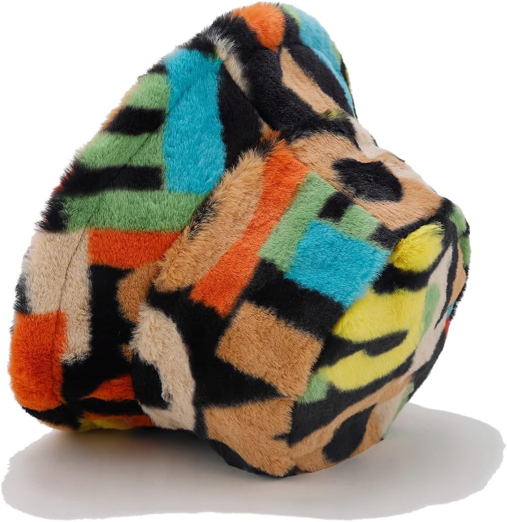 Quanhaigou Winter Faux Fur Bucket Hat,Fuzzy Warm Hat for Women Men, Fluffy Fisherman Cap - Image 5