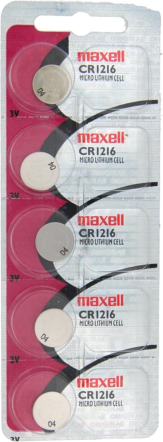Batería de Litio Maxell CR1216 Pack de 5 Pilas miniatura 1