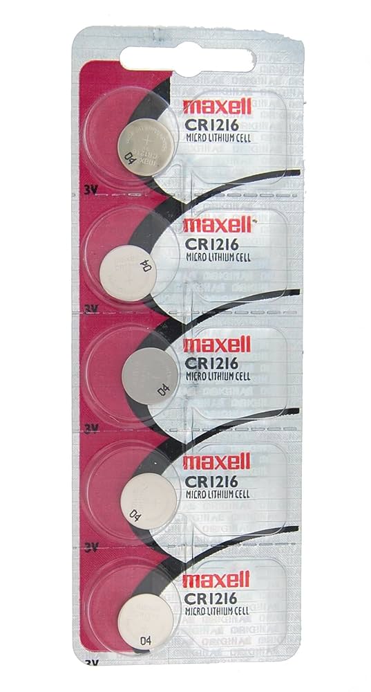 Amazon.com: Maxell Lithium Battery CR1216 Pack of 5