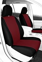 Vista 14 de CalTrend Front Buckets Seats, Faux Leather Seat Covers for 2012-2014 Nissan Cube Beige Beige Insert with Black Trim