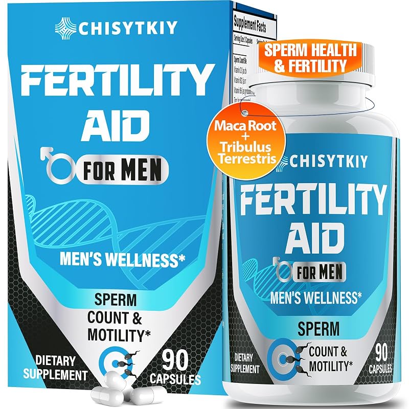 Chisytkiy suplemento alimentar masculino com CoQ10, maca, NAC, Tribulus terrestris e zinco, 90 cápsulas