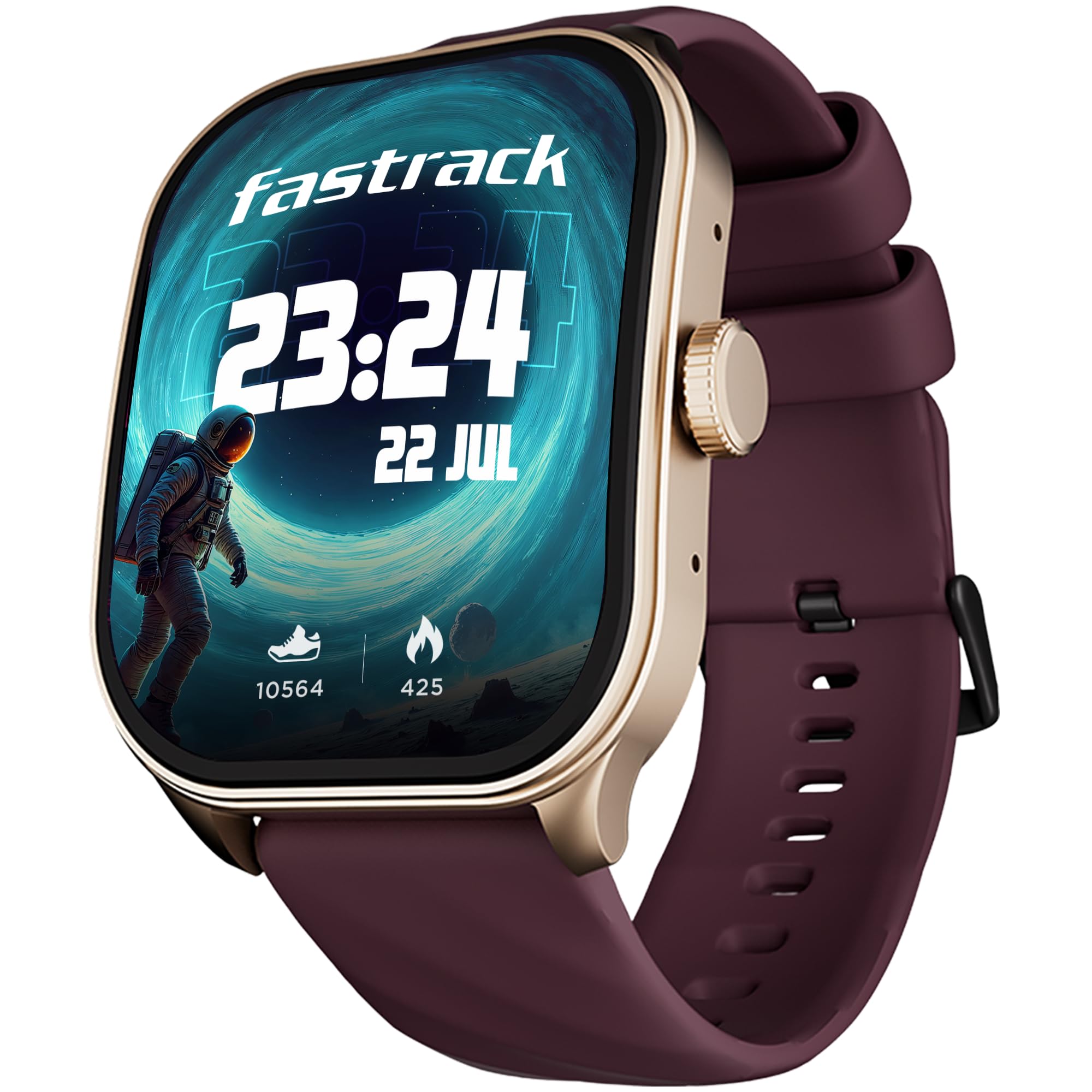 Sponsored Ad - Fastrack Limitless FS2 Pro Smartwatch|1.96" Super AMOLED Arched Display with Functional Crown and Resolution of 410X502|Singlesync BT Calling|Nitrofast Charging|110+ Sports Modes|200+ Watchfaces,Wine