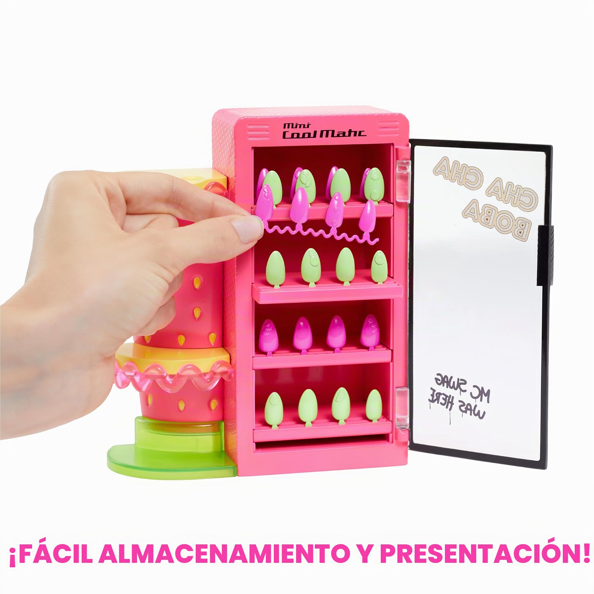 L.O.L. Surprise! OMG Sweet Nails - Frutería Pinky Pops - con 15 Sorpresas Que Incluyen Esmalte de uñas, Manicura a presión, Hojas de Pegatinas, Purpurina, 1 Muñeca de Moda y Más - para niños +4 Años