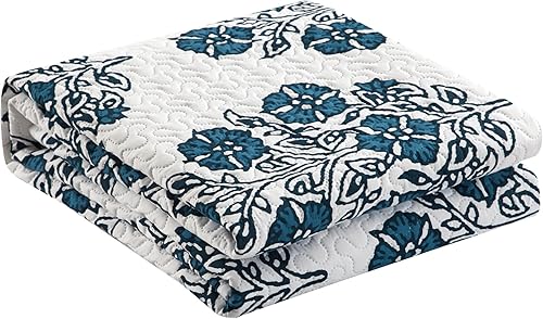 Miniatura 8 de Chic Home Morris - Juego de edredón de 3 piezas con diseño de medallón floral a gran escala, fundas de almohada incluidas, tamaño King, color gris