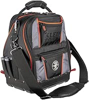 Klein Tools 62804 Tool Runner Bag: 39-Pocket Dual-Side Organizer for Electricians, HVAC, Plumbers - Durable Water-Resistant Design