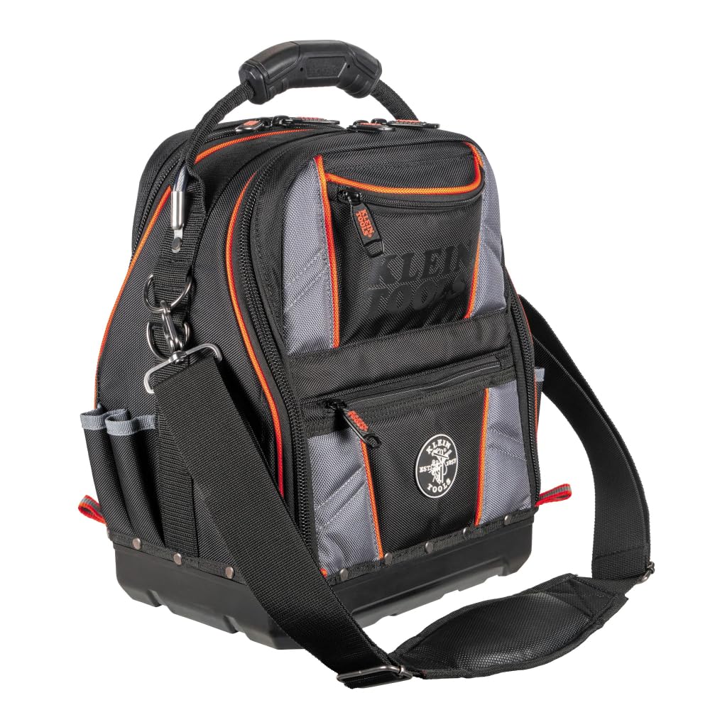 Klein Tools 62804 Tool Runner Tool Bag Organizer for Electricians HVAC Plumbers Technicians 39 Pockets Opens Both Sides