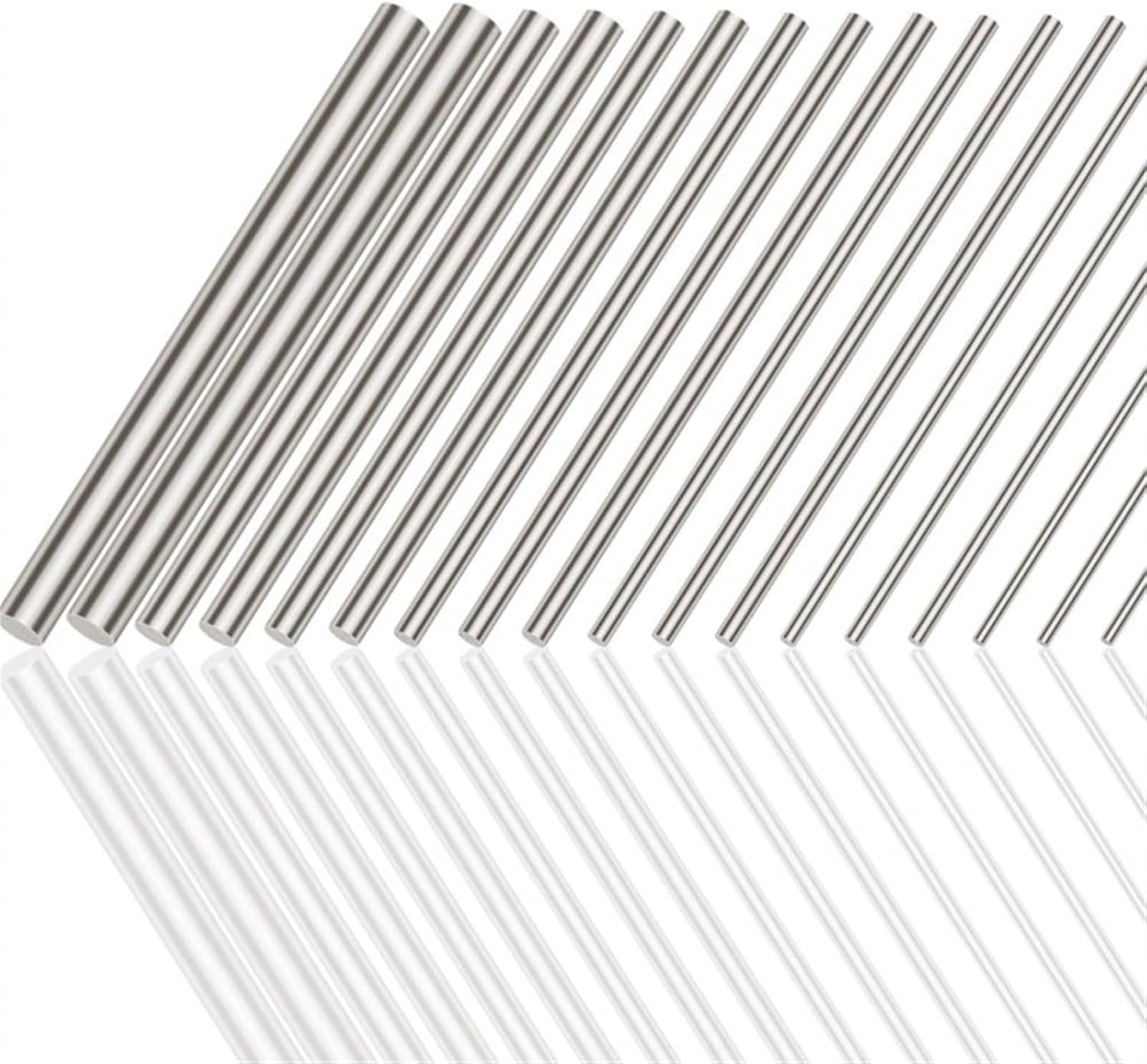 Side Mount Ball Bearing Drawer Rails 1Pcs 316SS 18mm OD Linear Shaft Cylinder Rail Chrome Plated Round Rod Optical Axis for CNC 3D Printer Parts(580mm)