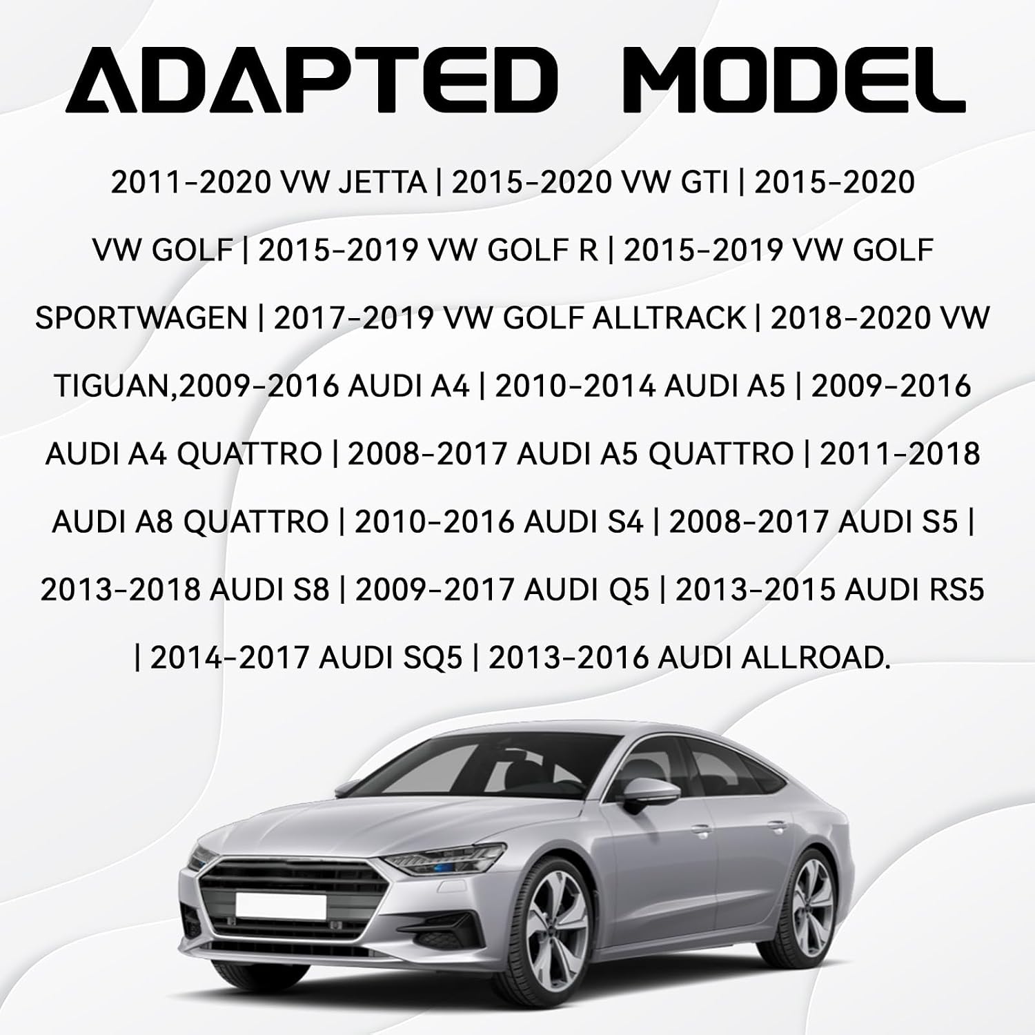 Gas Cap Fuel Cap for Audi, Fuel Tank Filler Caps Cover Replacement 5C0201550T 5Q0201550L 8K0201550C for Audi A4 A5 A8 Quattro Q5 RS5 S4 S5 S8 SQ5 Allroad Volkswagen VW Jetta Golf Accessories