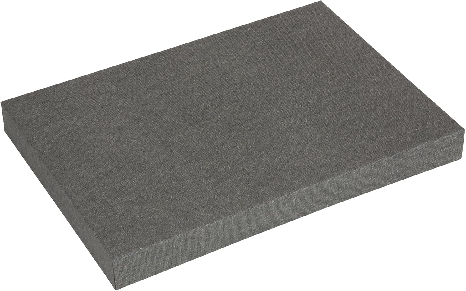 Bigso Karin KD Collapsible Storage Box with Labelframe for Easy Identification - Simple Assembly without Tools - Decorative Storage Boxes with Lids - 8.9in x 12.4in x 5.4in - Light Gray image 5