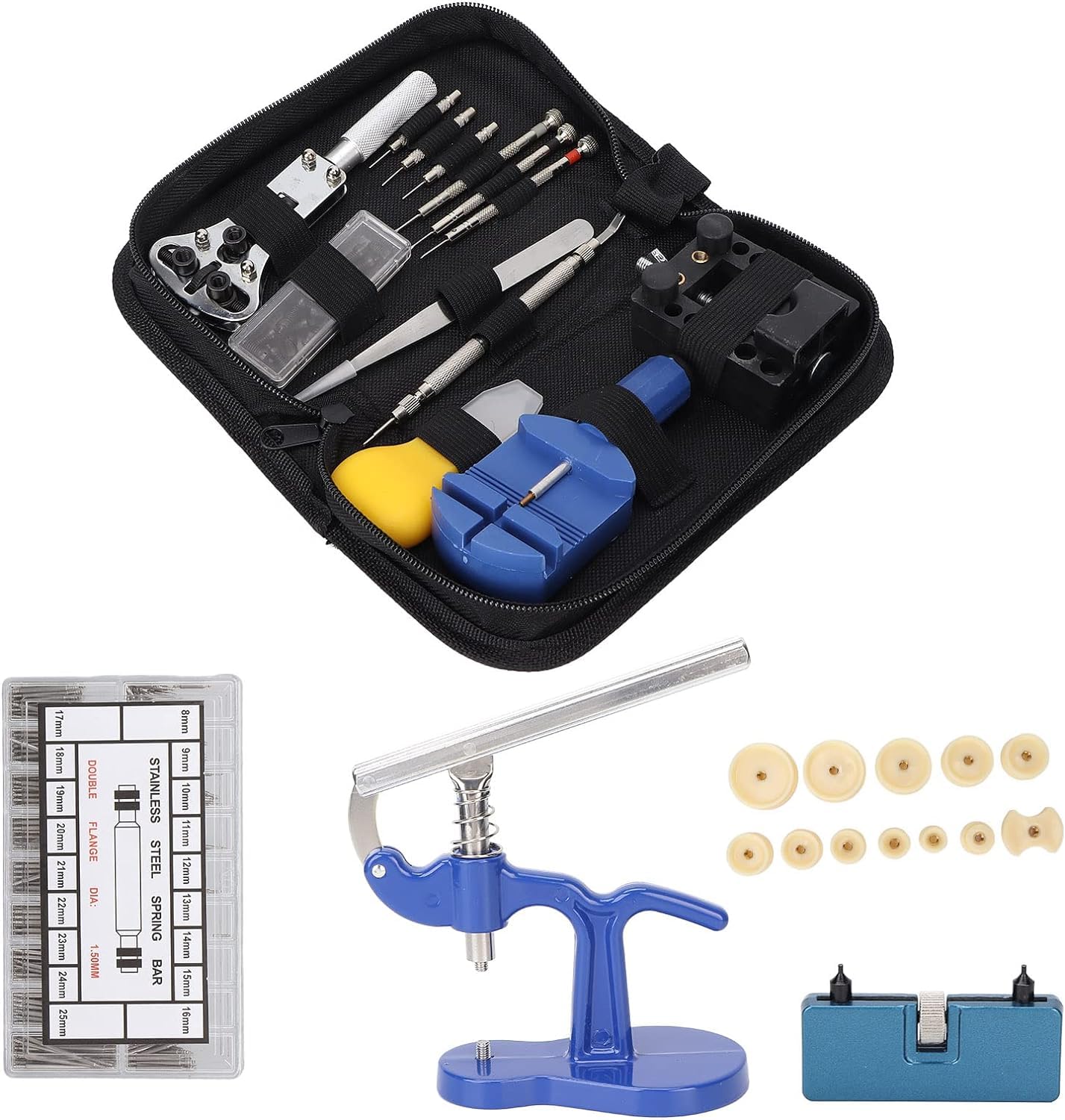 Kit de réparation de montres 404 pièces pour régler un bracelet et ouvrir le boîtier arrière