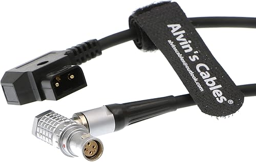 Alvin's Cables RED Komodo-X Cable de alimentación para RED DSMC2 Epic Scarlet D-Tap a 6 pines hembra ángulo recto cable para DJI Ronin 4D 1M/39.4