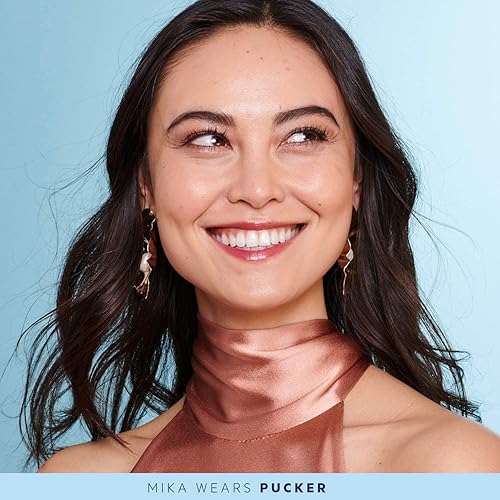 Miniatura 8 de FLOWER BEAUTY Petal Pout - Máscara de labios  Bálsamo tintado hidratante con mango y manteca de cacao  Color de labios vegano y perfumado  Pucker