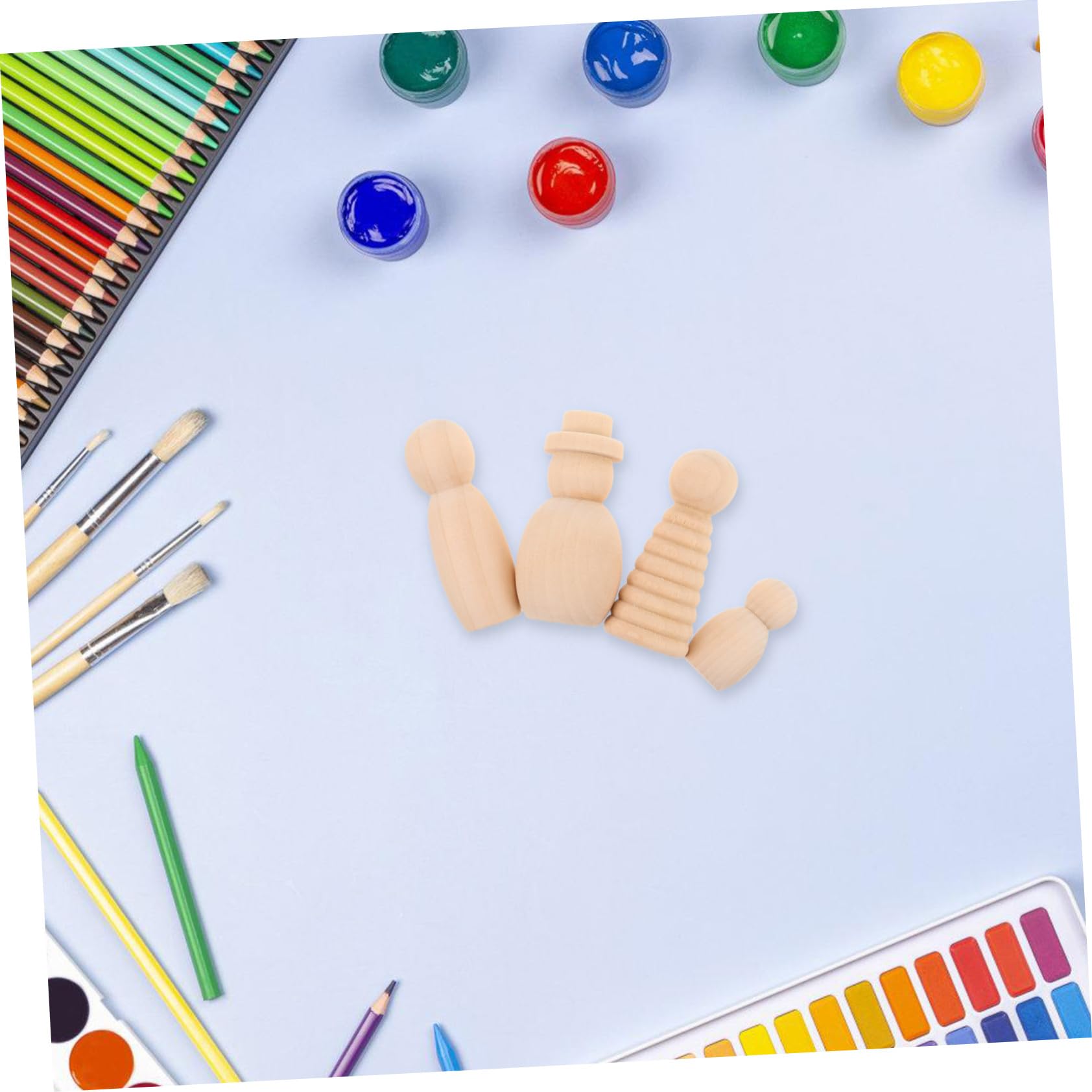 Muñecas de Madera para Pintar para Niños, 20 Piezas sin Terminar