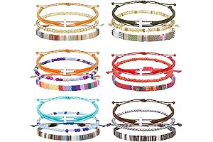 Boho Surfer and Cross Braided Friendship Bracelets