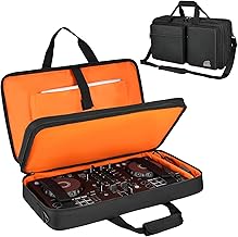 DJ Controller Case Compatible with Pioneer DDJ-FLX4/DDJ-REV1/DDJ-400/DDJ-SB3/DDJ-RB,Padded DJ Controller Storage Bag Fits for Numark Mixtrack Pro FX/Platinum FX/Roland DJ-202 (21.5 x 12 x 2.5 in)