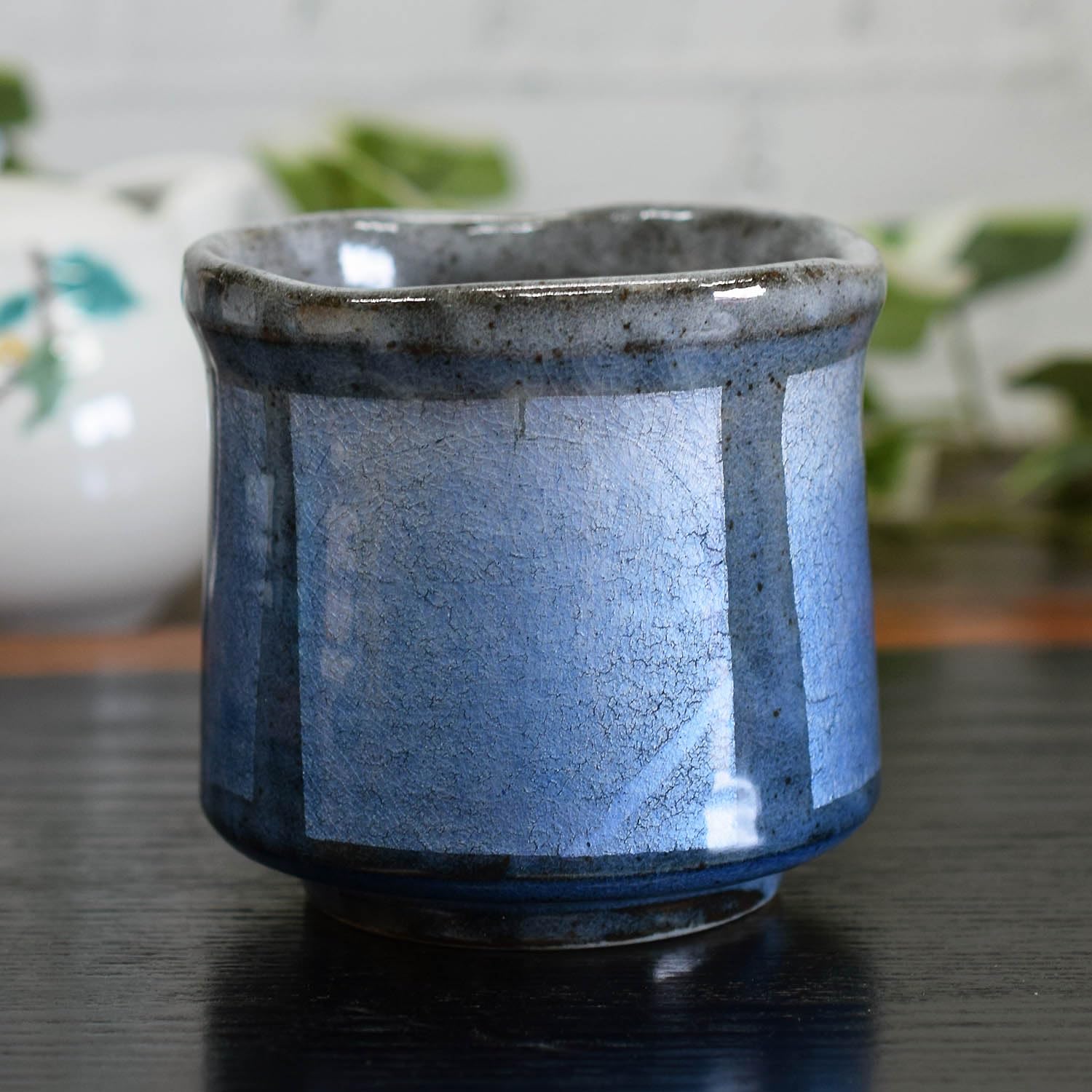 Amazon | 和座の蔵 おしゃれ 九谷焼 湯呑み 銀彩 大きい 湯呑み茶碗