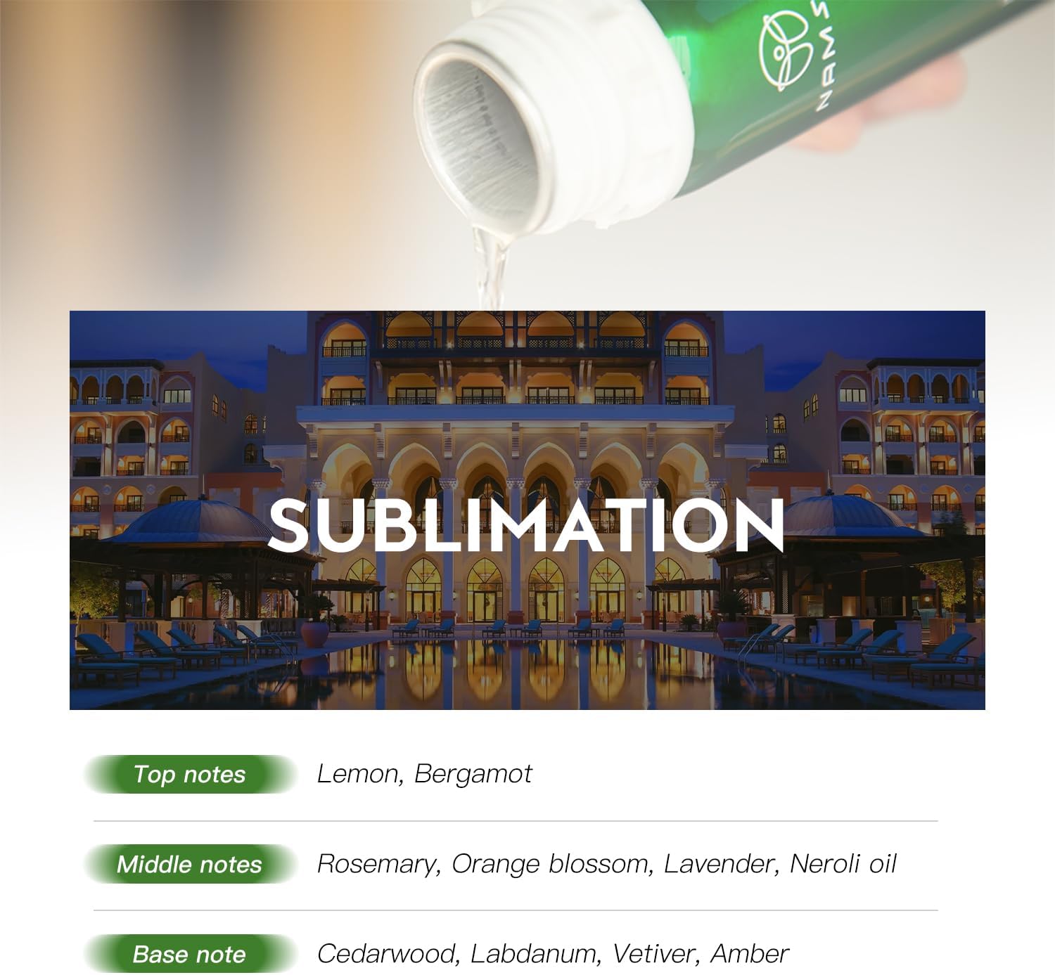 Hotel Collection Diffuser Oil - Sublimation - Long Lasting Citrus & Lavender Blend, 3.38 Fl Oz Luxury Hotel Inspired Woody Amber Scent with Cedar & Labdanum for Home Spa - Image 2