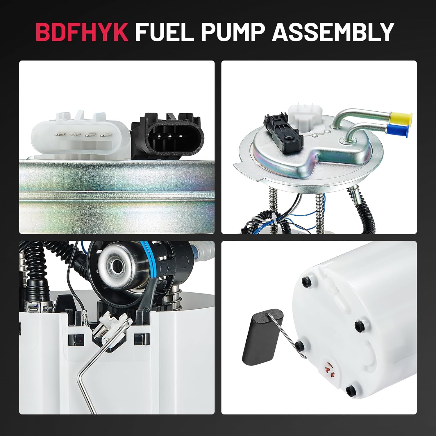 BDFHYK Fuel Pump Assembly E3768M Compatible with Cadillac Escalade 6.2L, Compatible with Chevrolet Tahoe 5.3L 6.2L, Yukon V8 5.3L 6.2L, 2008-2014, Replaces FG1169 SP9043M P76820M