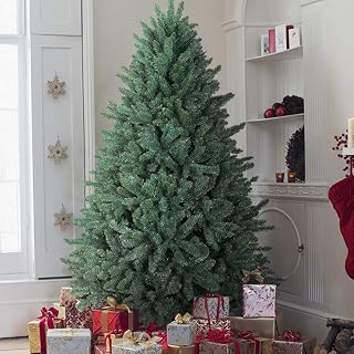 6.5ft Christmas Tree, Premium Hinged Blue Spruce Artificial Christmas Trees, Unlit Xmas Tree,2168 Tips Branches