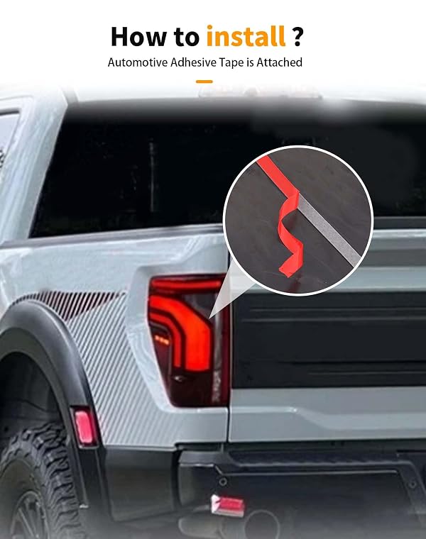 Hoolcar Tail Light Lamp Cover Guard Trim Compatible with Ford F150/Raptpr 2024-2025 (Smoked Black) by Hoolcar - Used condition - Image 11
