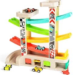 TOP BRIGHT Car Ramp Toys, Race Track Car Toy for