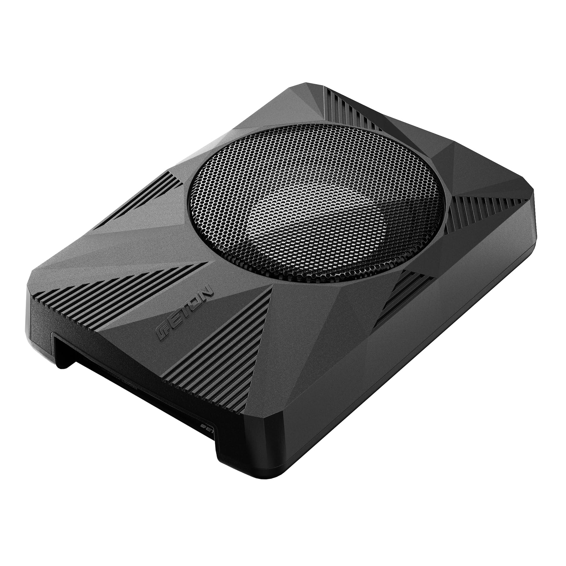 ETON USB 8 AR – sehr kompakter 20 cm / 8 Zoll Untersitz Aktiv Subwoofer für PKWs und Wohnmobile, leistungsstarker aktiver Unterseat Bass mit Verstärker, Langhub-Woofer, 160 Watt