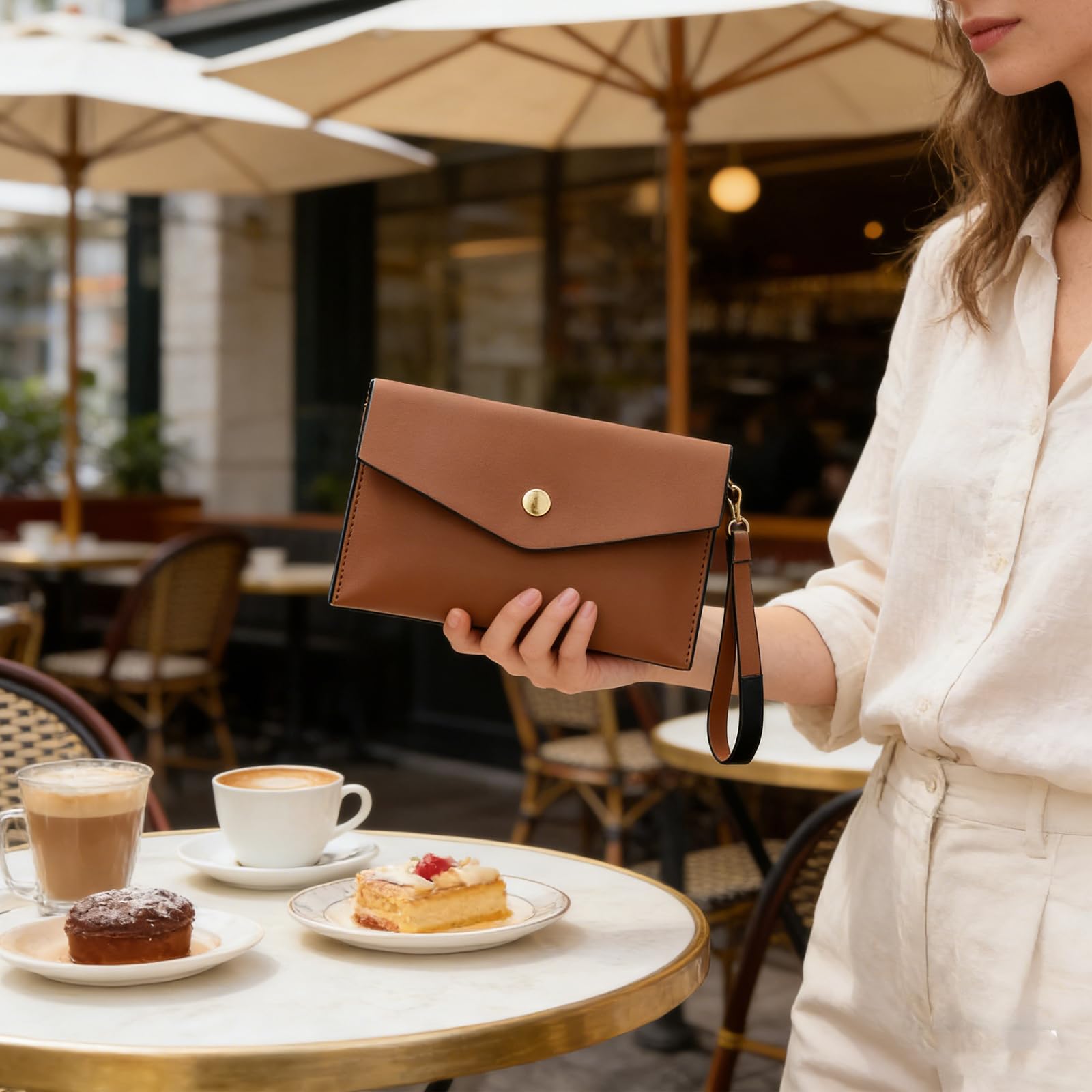 Borsa a tracolla in PU morbido capacità Tasche multiple e tracolla regolabile Borsa a tracolla per uffici e uso quotidiano Lavoro capacità