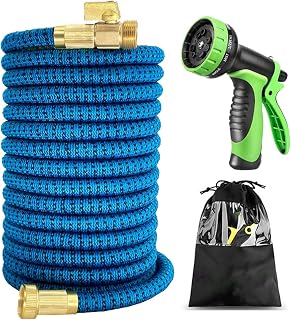 Expandable Garden Hose New 3/4 Stretchy Garden Irrigation Hose Expandable Stretch Car Wash Expandable Hose for Car Wash Flexible Water Hose Water Gun (Length: 22.5m Extension-22.5m)