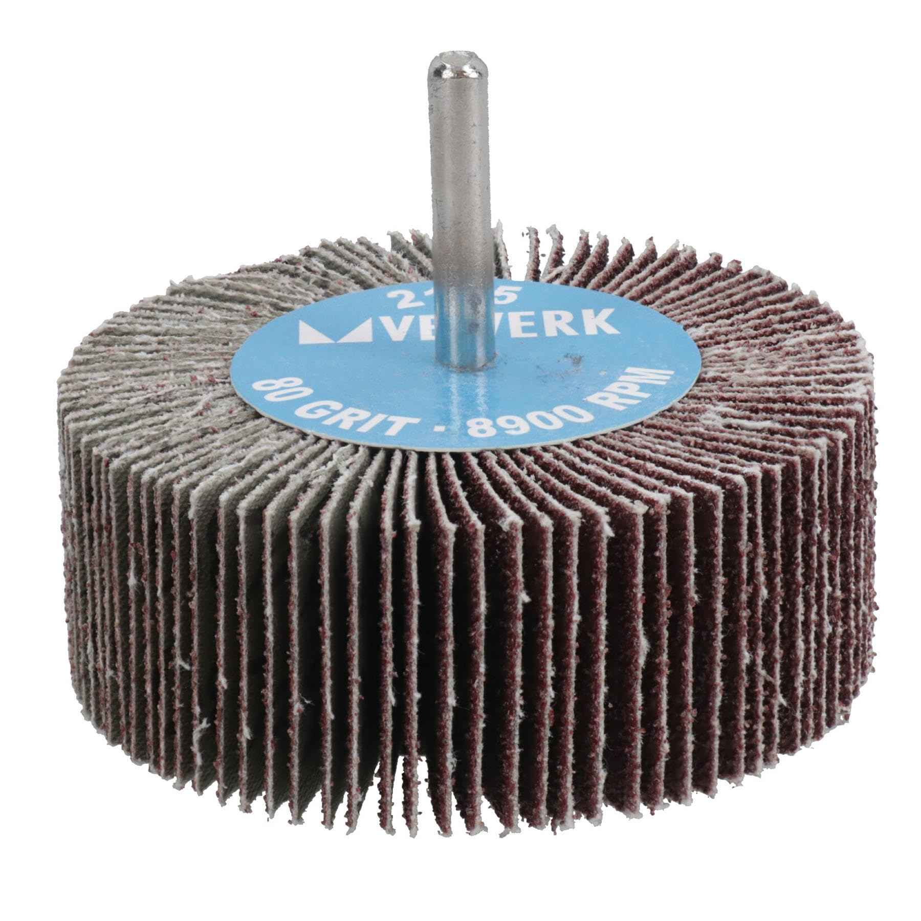 Almohadillas de lijado abrasivas de grano 80 de 80 mm para taladros, amoladoras, vástago de 6 mm, 100 unidades