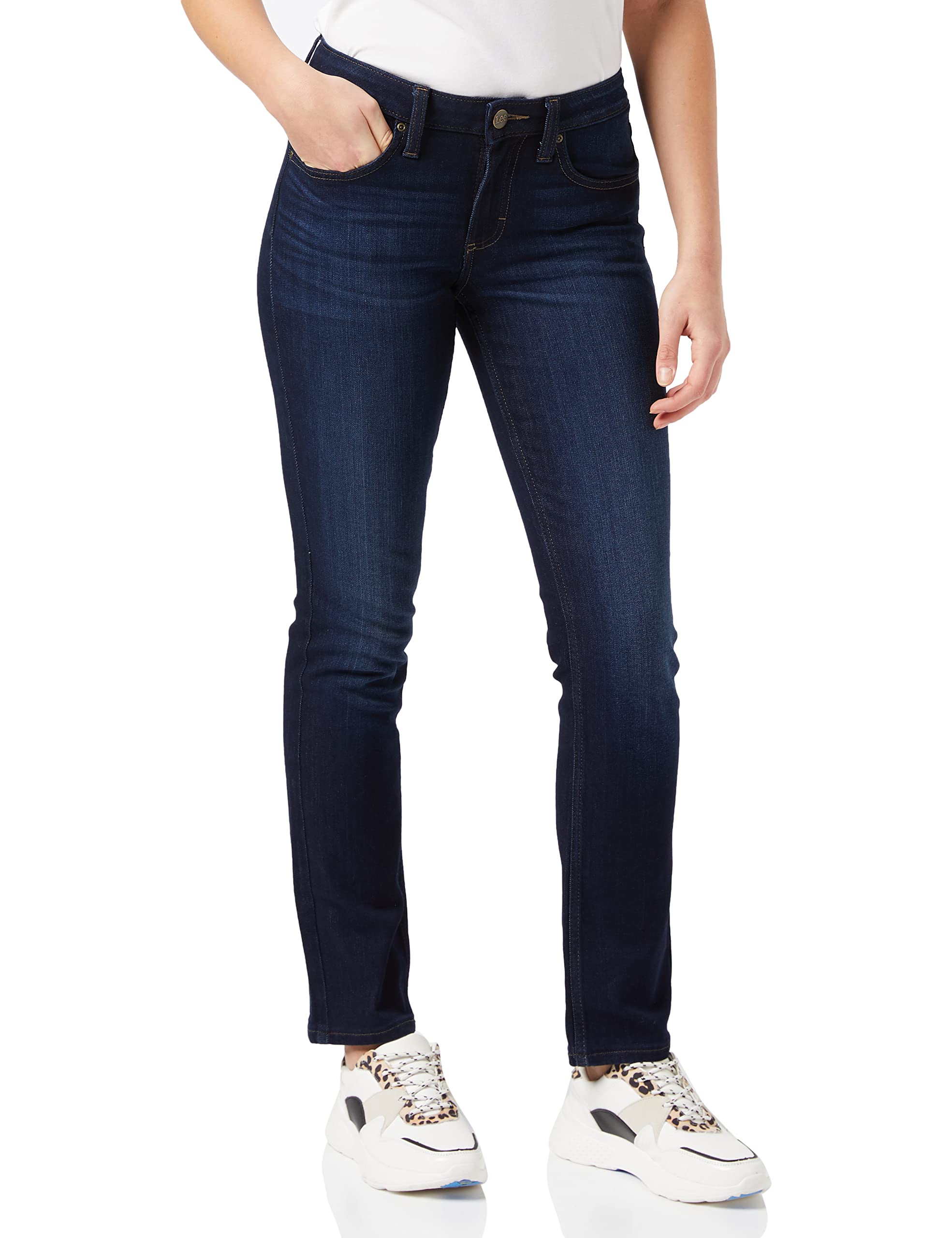 Lee Women's Legendary Regular Jeans, Nightshade, 34W x 33L
