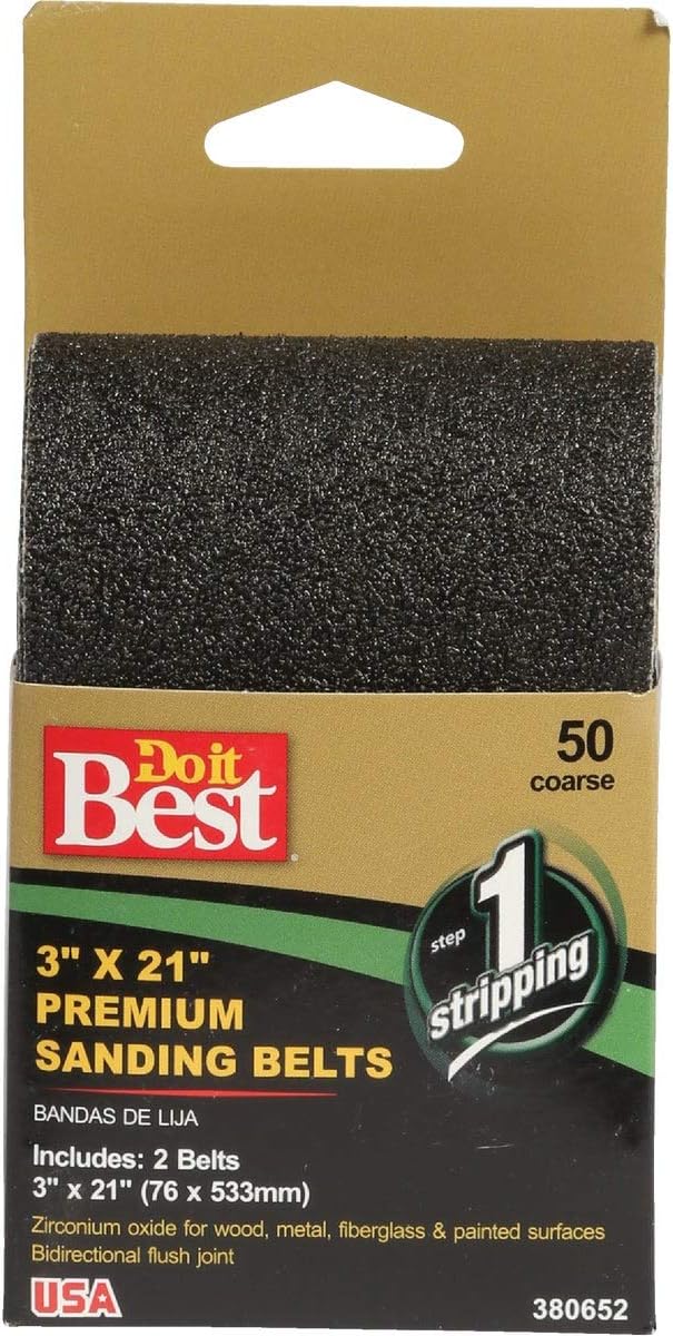 Do it Best Sanding Belt, 3X21 80G Sanding Belt Sander Belts