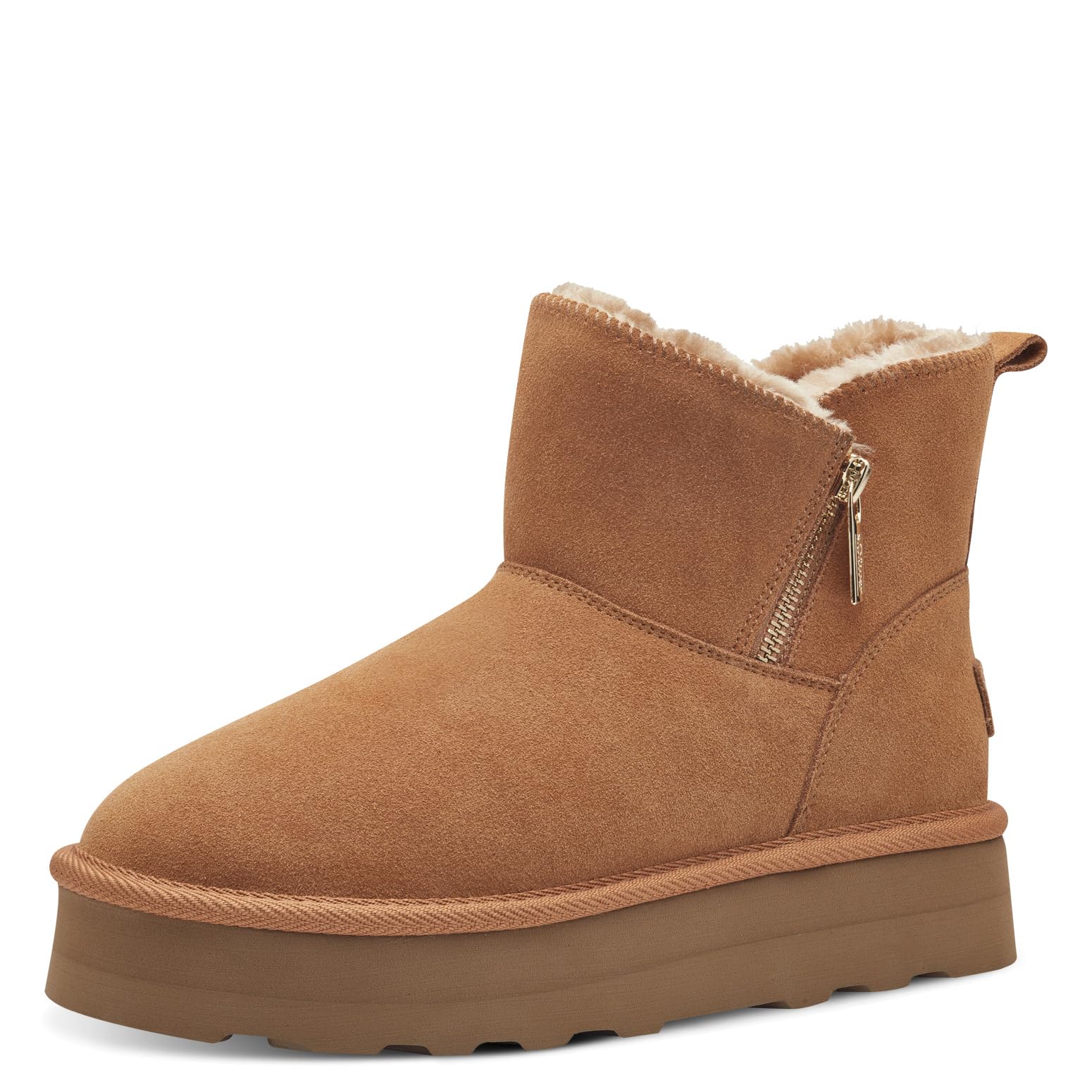s.Oliver Women's Wl Boot 5-26447-43 Snow, Cognac, 6.5 UK