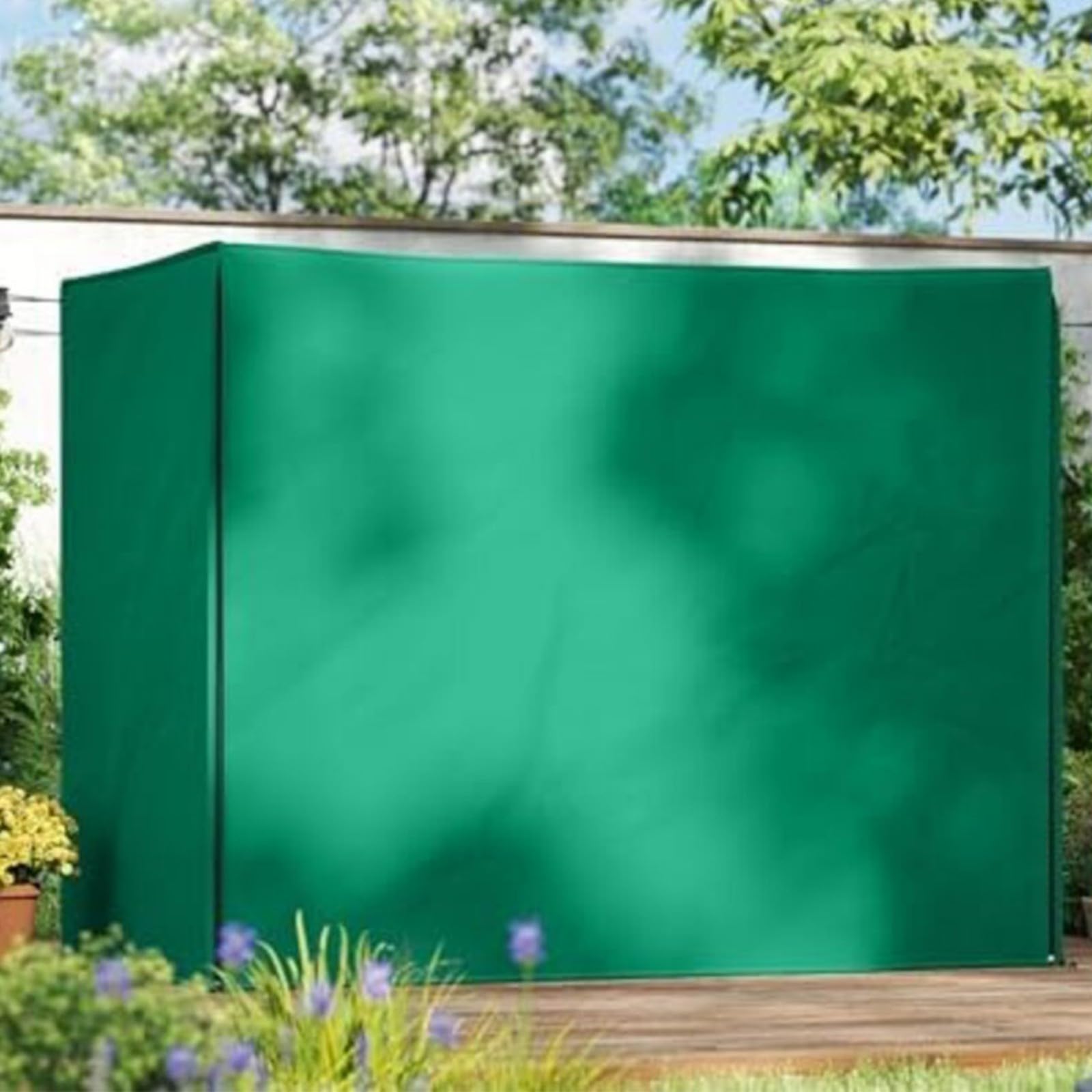Funda impermeable para columpio de 3 plazas, material protector UV con cierre de cremallera (220 x 145 x 170 cm)