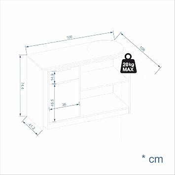 Komto White L Shaped Desk with Storage – 360° Rotating Computer Corner Desk with Drawers and Shelves for Home Office, Work, Study and Gaming | Foldy 164 x 106 x 74,4 cm