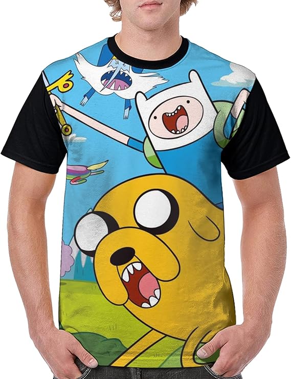 Amazon Co Jp オシャレ 柔らかい 快適 メンズ 大きいサイズ Tシャツ 3d プリント アドベンチャー タイム 1 カジュアル 面白い柄 Tシャツ 派手 トップス スポーツ 半袖 男女兼用 量軽 爽快 ティーシャツ ファッション