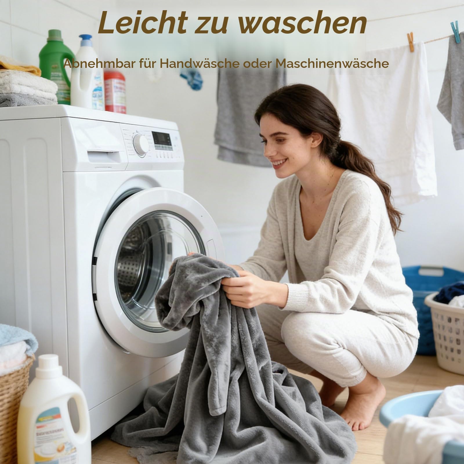 Lesekissen für Bett und Sofa,Rückenkissen Bett mit Abnehmbarer Nackenrolle,Armlehnen und Taschen,Groß Erwachsenen Rückenkissen für Lesesitzkissen zum Lesen,Entspannen,Fernsehen,Maschinenwaschbar