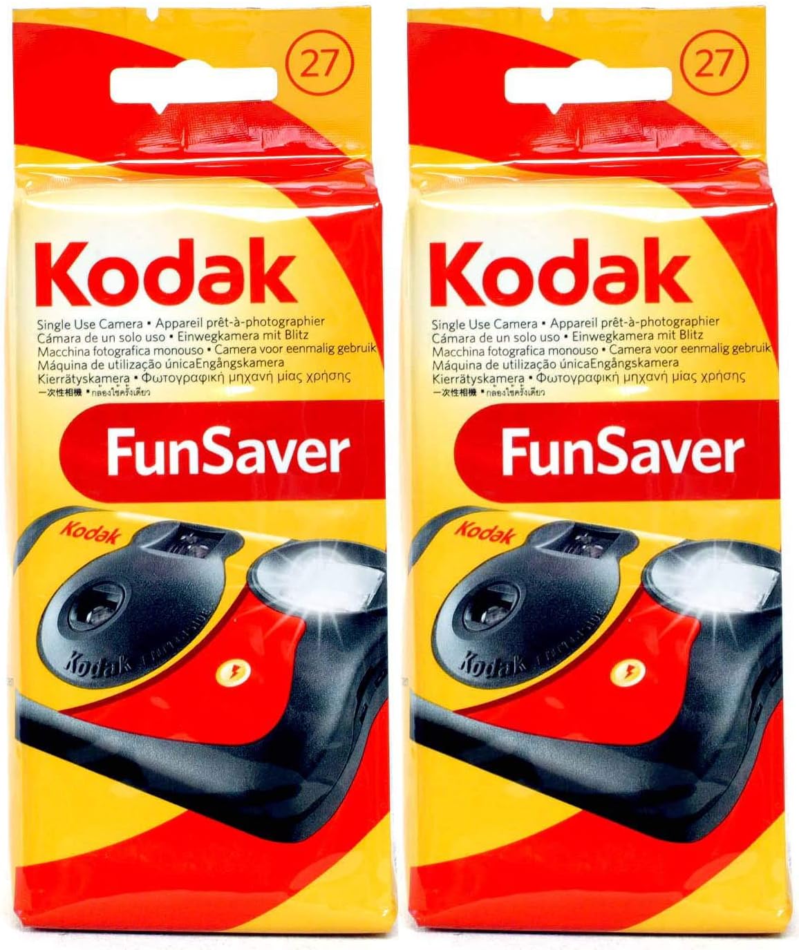 Kodak Single Use FunSaver Camera with Flash 27 exposures +12 free ...