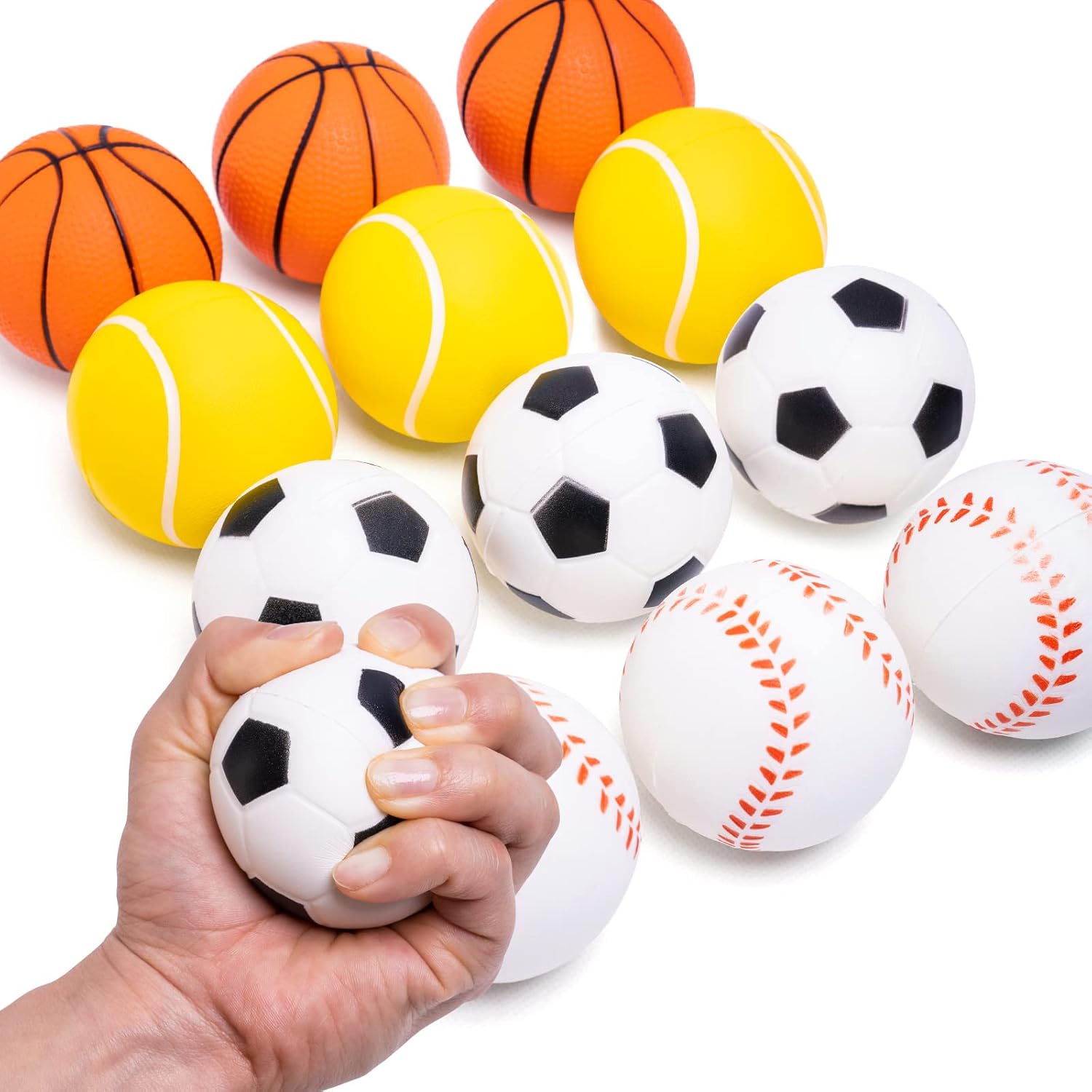 AQSLTJK Mini Sports Balls for Kids Party Favor Toy, Soccer Ball