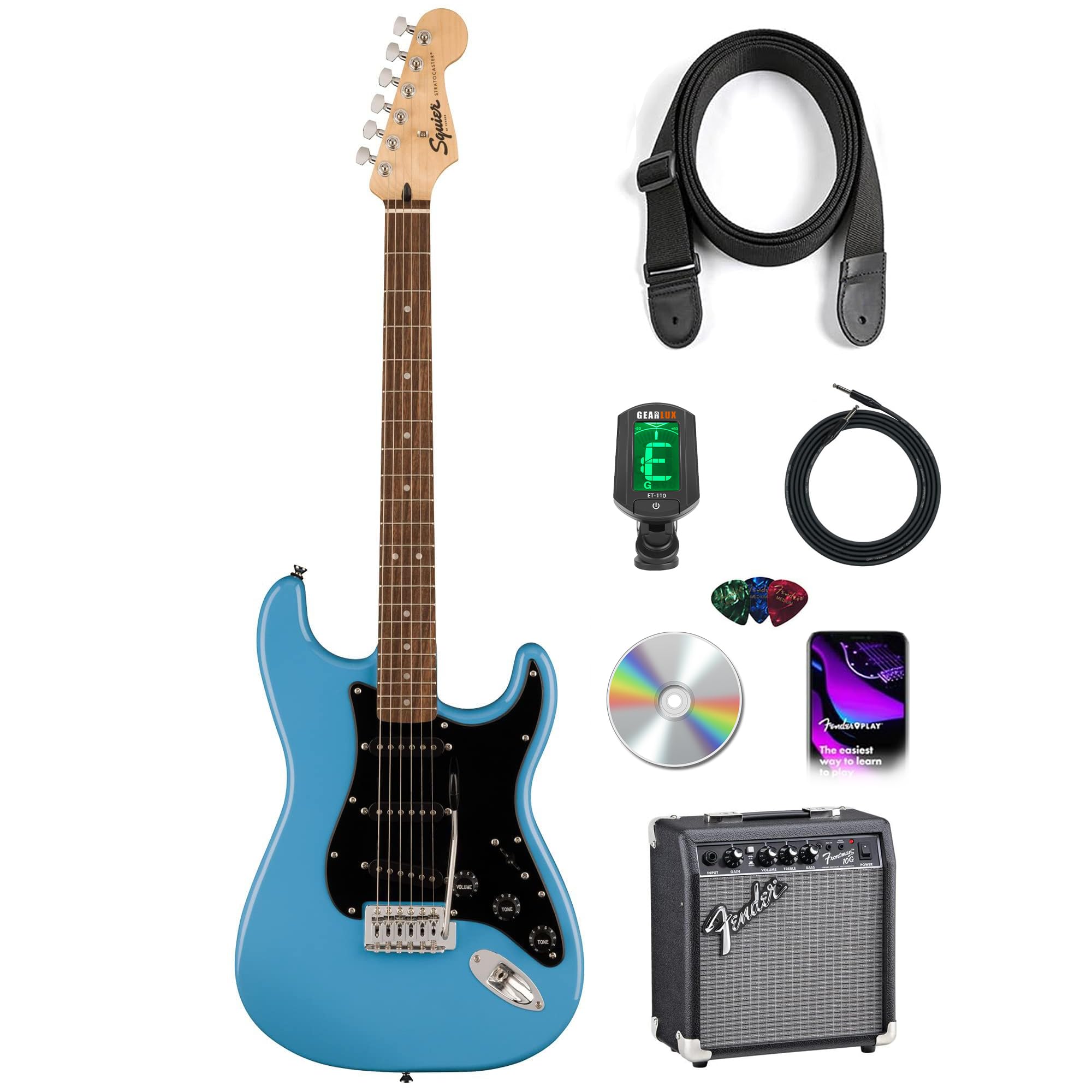 Squier Cyclone Sonic Blue 2011年製 Fender Amazon.com: Fender Squier Sonic Stratocaster - California Blue