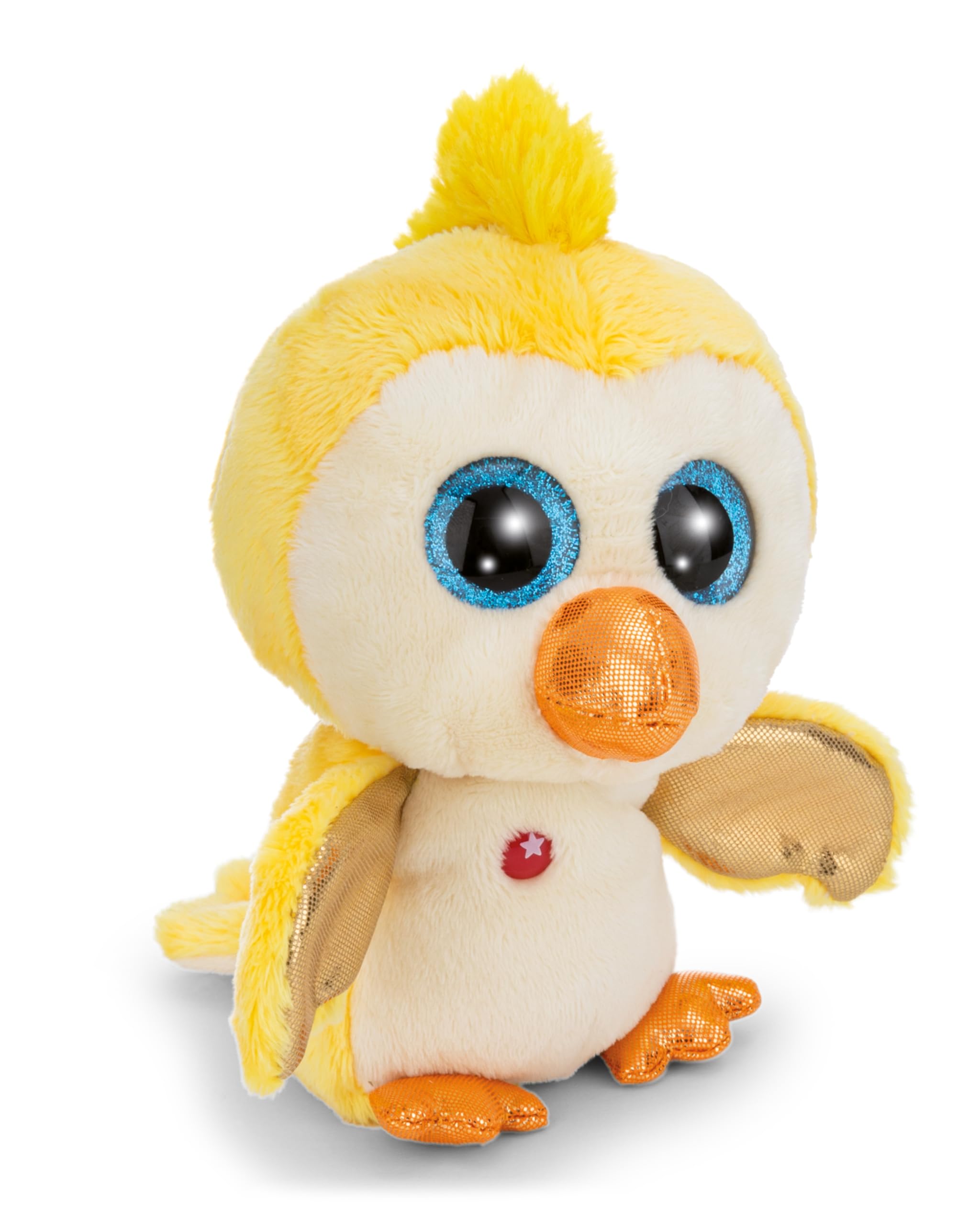 NICI GLUBSCHIS Sunita the Bird Soft Toy, Stuffed Animal Made of Soft Plush, Cute Plush Toy for Cuddling and Playing, for Children and Adults, Great Gift Idea, 15 cm, Yellow - 63028 โ image 1