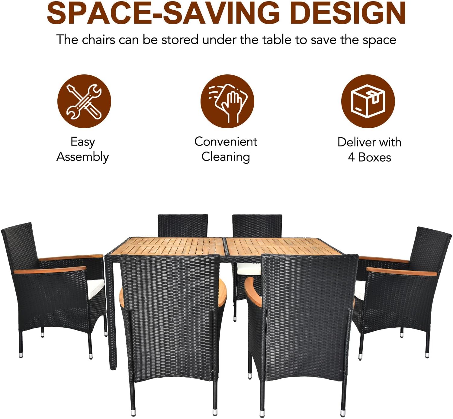 Discover the VINGLI 7-Piece Patio Dining Set: Your Perfect Outdoor Oasis!